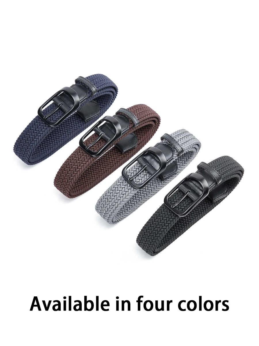 Ceinture de tissage ceinture à la mode pour hommes pour jeunes adultes ceinture de pantalon en toile