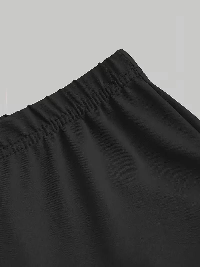 Tenue noire et rose stylée pour filles de 4 à 12 ans : T-shirt à manches courtes et pantalon évasé !