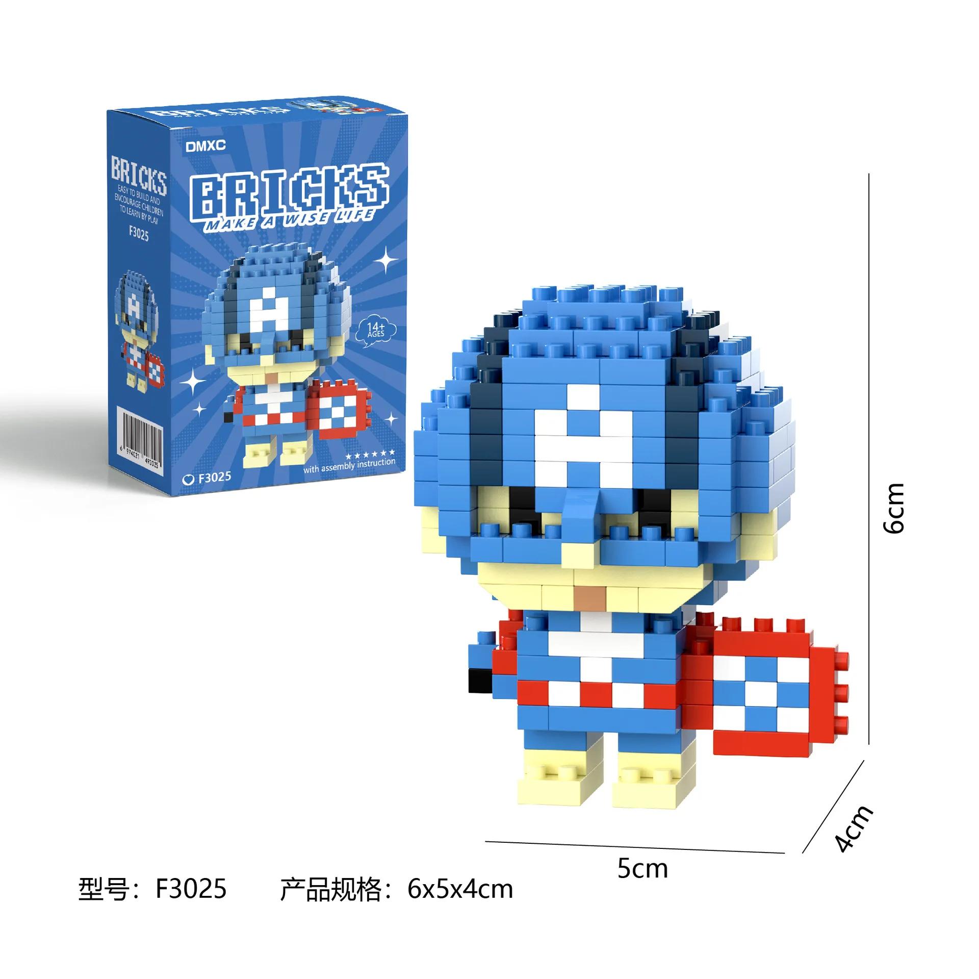 Marval légendes lega Deadpool Spider Man blocs de construction Iron Man personnage de dessin animé b