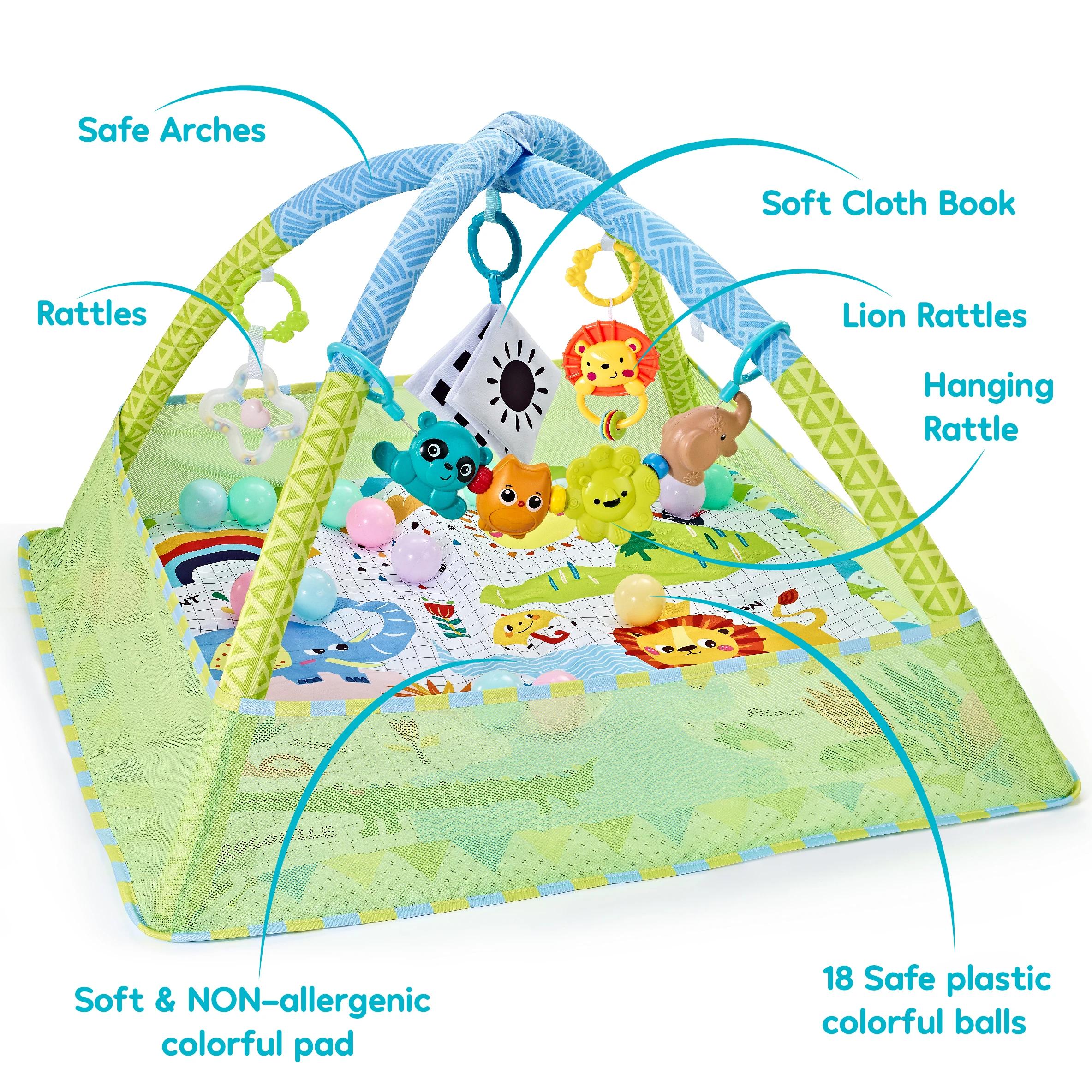 Cadre de Fitness multifonctionnel pour bébé, tapis de jeu pour bébé, couverture de jeu rampant, supp