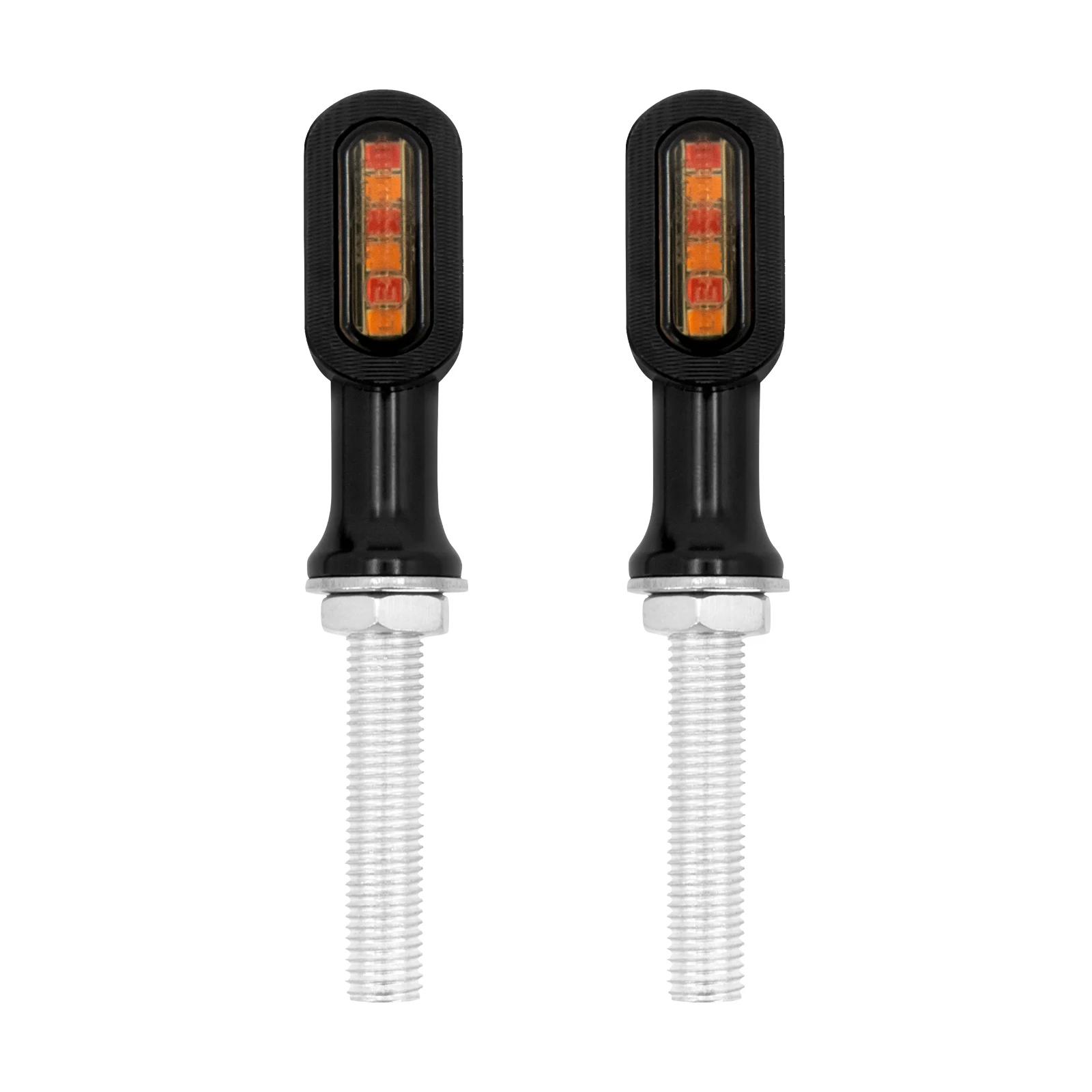 Mini clignotant arrière LED pour motos, 2 pièces, feu de freinage rouge pour Harley Softail Touring 