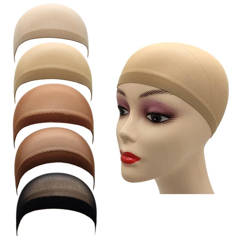2 pièces/sac bas supérieur bonnet de perruque filet pour tissage de cheveux filets de perruque noir 