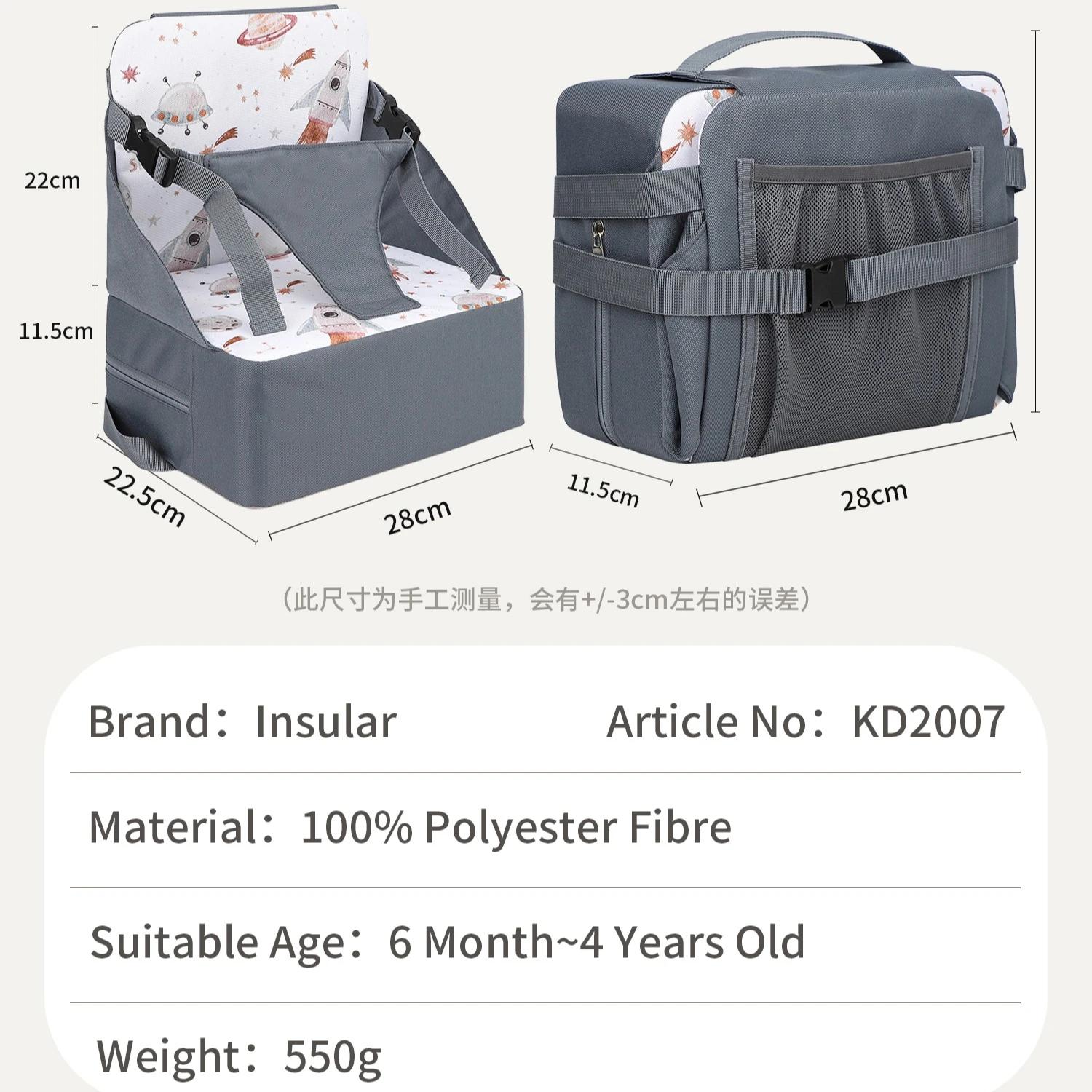 Coussin de siège rehausseur ventilé pliable pour enfants, coussin antidérapant, selle de chaise conf