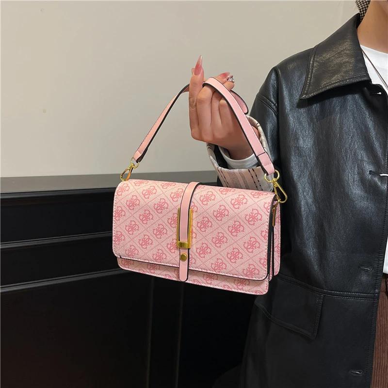 Sac à bandoulière en cuir de luxe pour femme, design classique haut de gamme, tendance parisienne, s