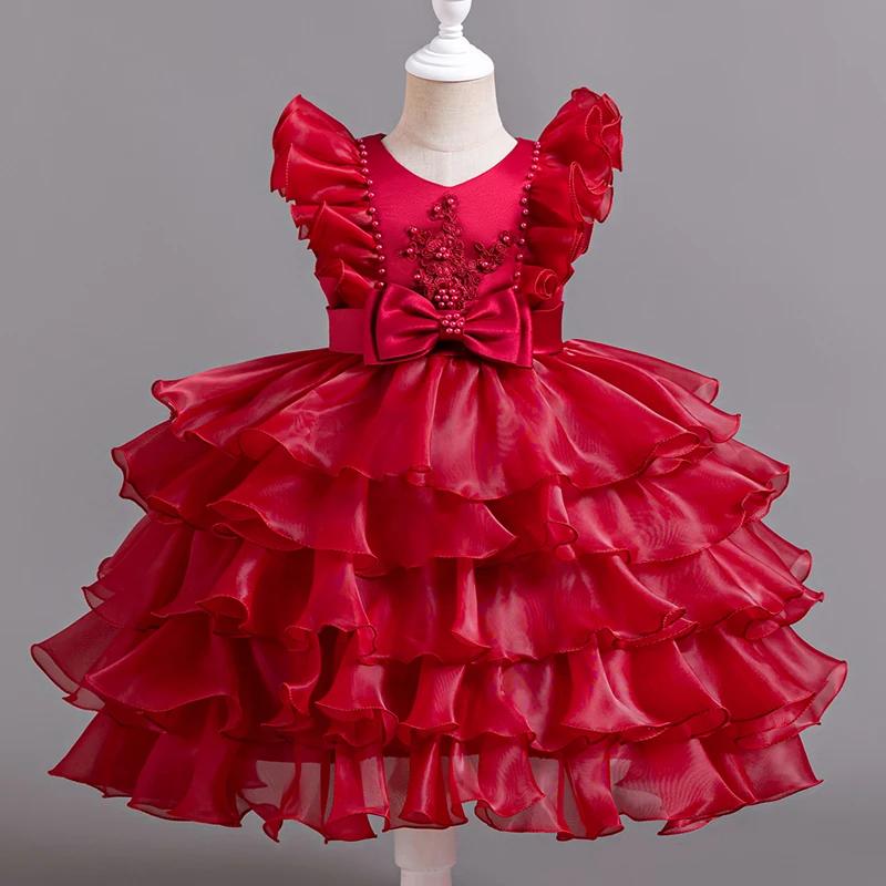 Robe de Bal Élégante Rose à Paillettes pour Bébé Fille de 3 à 10 Ans, Boutique, ixd'Anniversaire