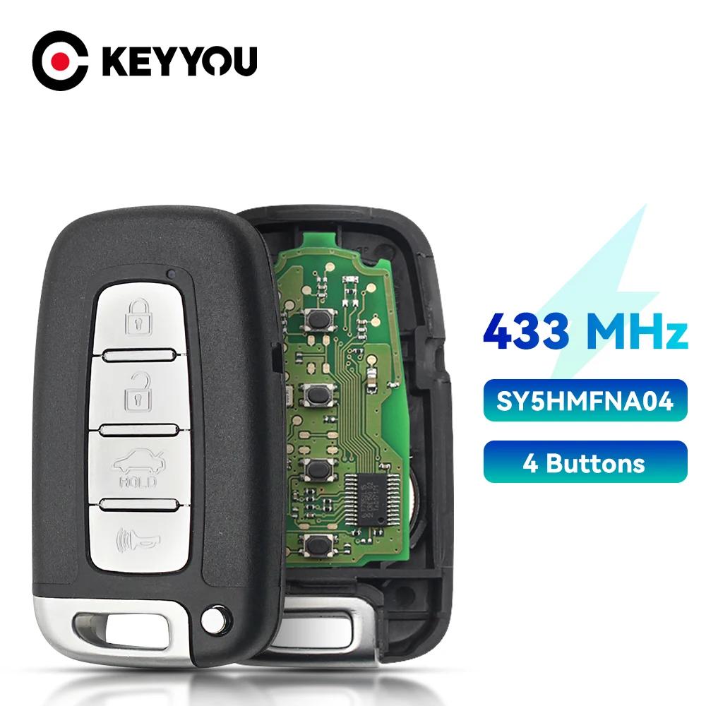 KEYYOU – clé télécommande intelligente, 433Mhz, pour voiture Hyundai I30 IX35 Sonata Genesis Veloste