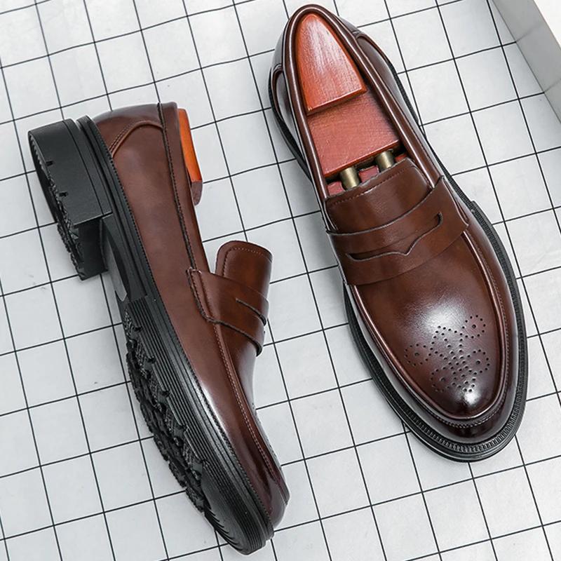 Bureau hommes chaussures habillées classique décontracté chaussures d'affaires pour hommes fête mari