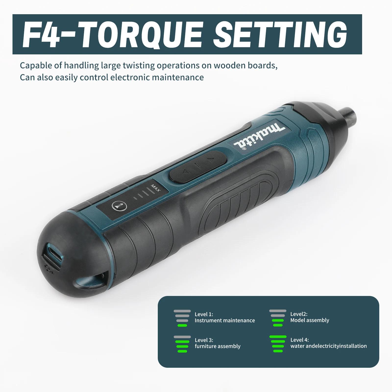Tournevis électrique sans fil Makita |   couple 3,6 V 5 N.m |   Mandrin 1/4" |   Batterie Li-ion 130