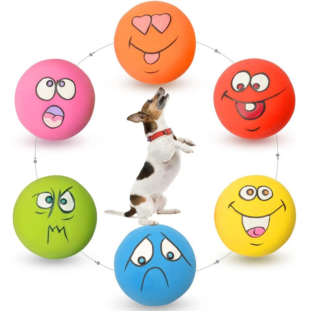 Jouets grinçants en Latex pour chiens, 6 pièces, jouets en caoutchouc doux pour chiens, jouet à mâch