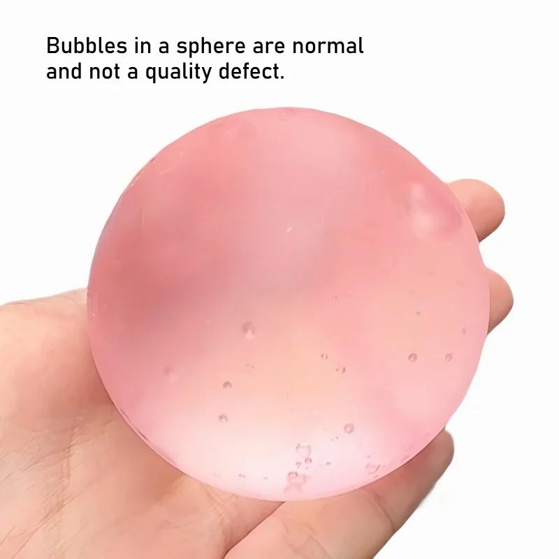 Jouets spongieux en maltose rose Mochi, jouet sensoriel Anti-Stress, doux, simulé, Transparent, joue