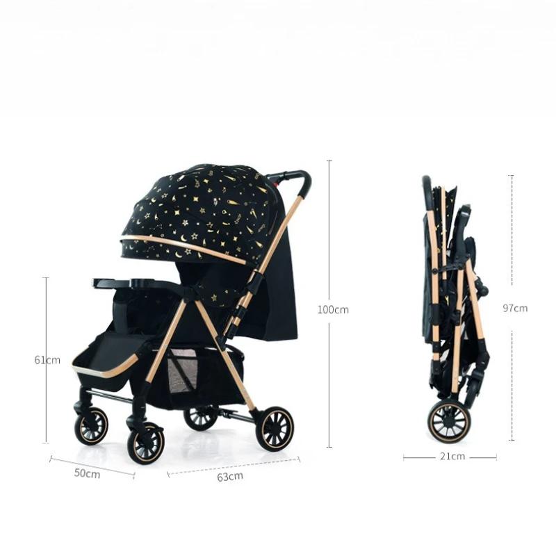 Poussette double détachable pour deuxième enfant, peut s'asseoir ou s'allonger, poussette pliable po