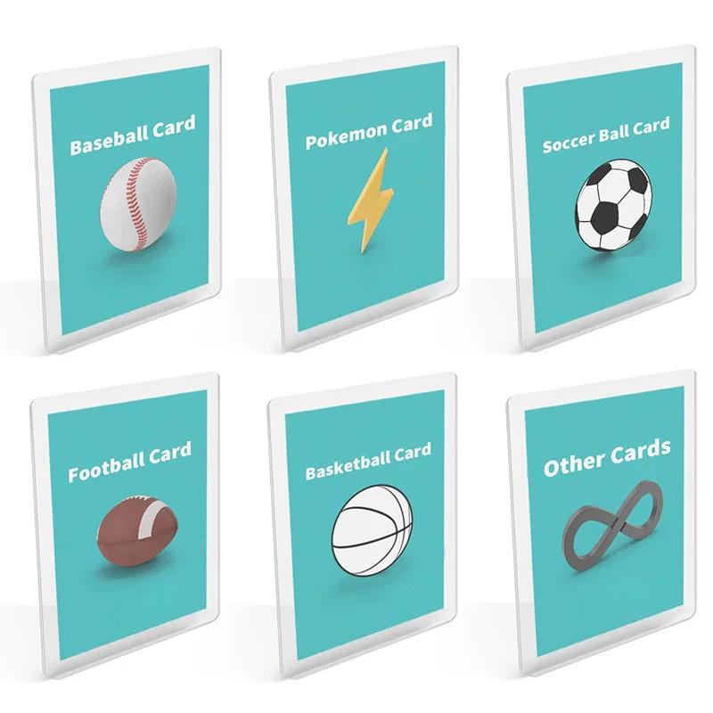 Porte-cartes en plastique dur PVC, 25 pièces, porte-cartes de jeu, jouet pour protecteurs, rangement