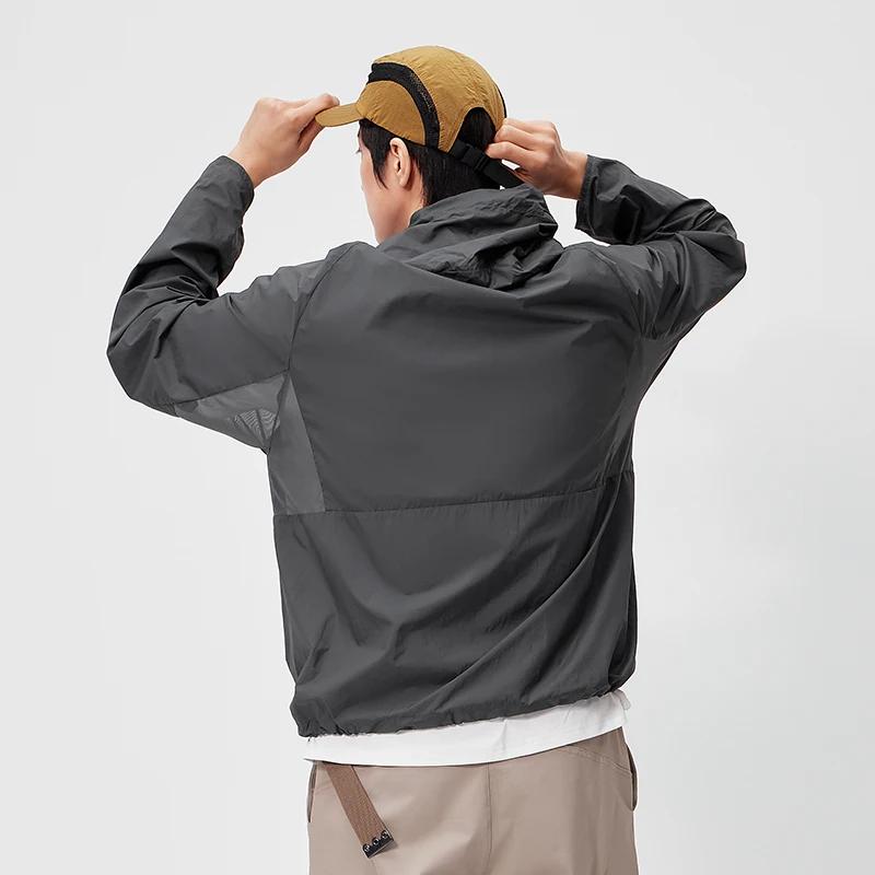 Veste UV Homme Semir 2026 Couleur Unie à Capuche Style Couple Sensation Fraîche Manches Raglan Décon