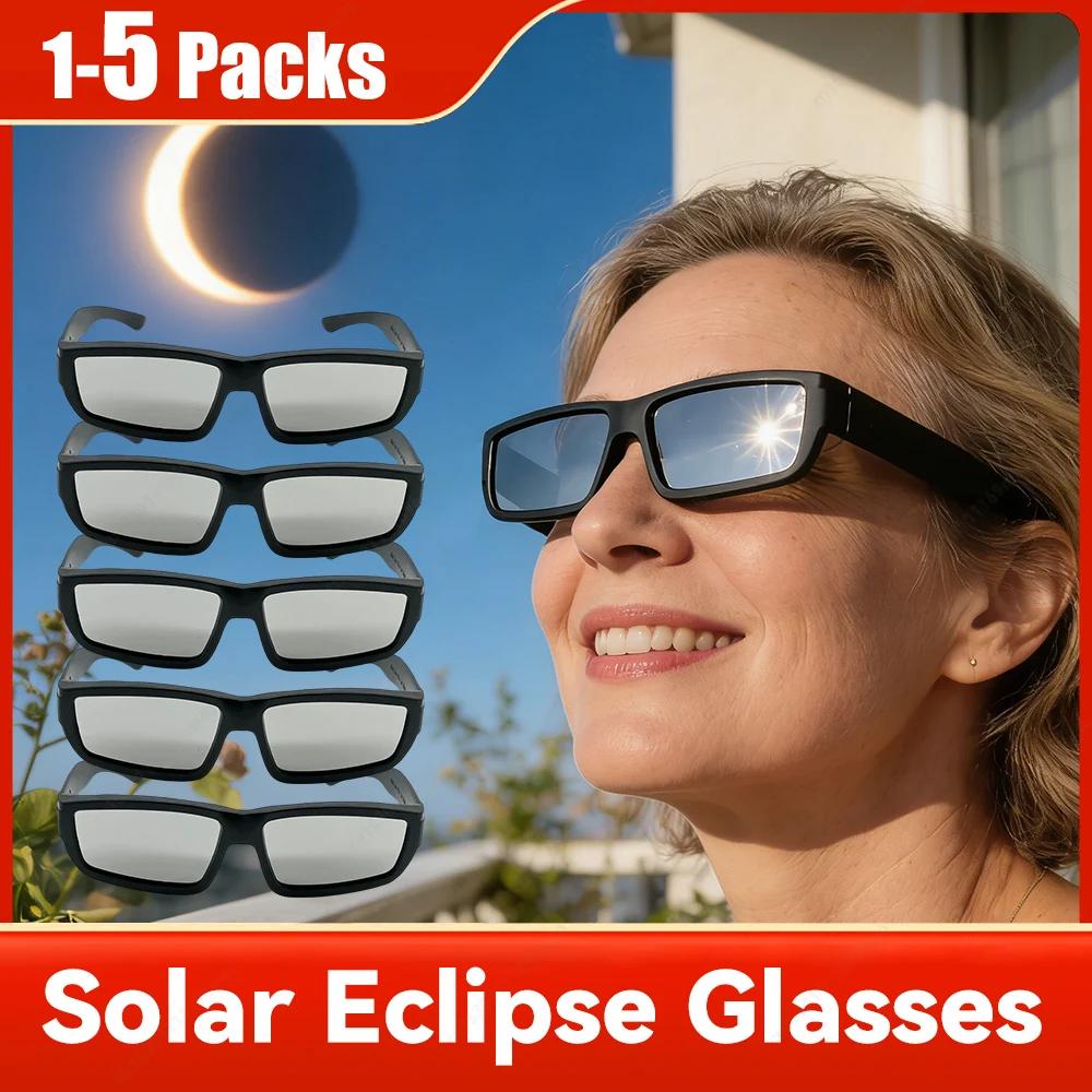 Lot de 1/2/3/5 lunettes de protection conformes aux normes ISO 12312-2:2015(E) pour l'observation di