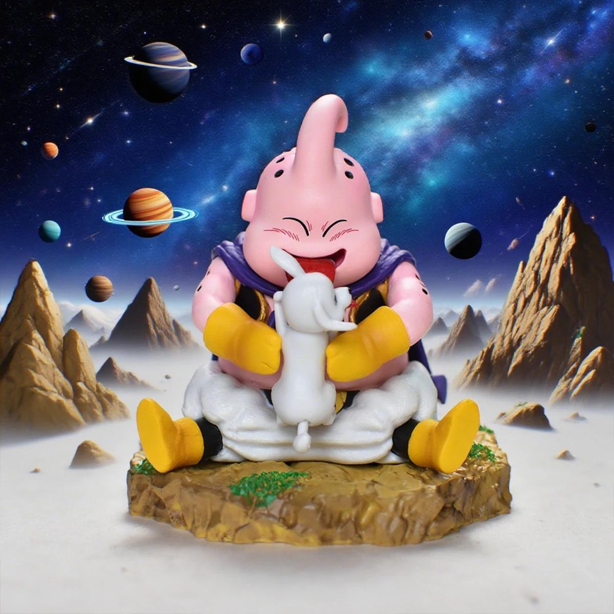 Figurines de dessin animé Dragon Ball Majin Buu, 8cm, Version Q, Statue en Pvc, modèle Gk, jouets, d