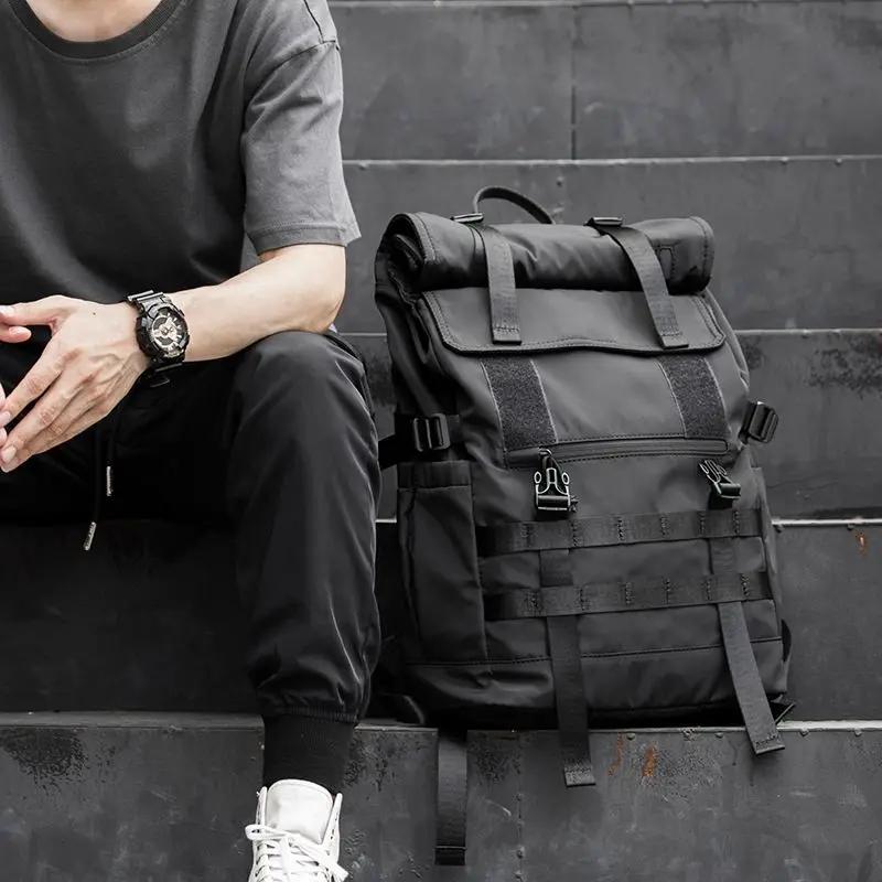 Grand sac à dos mode homme cartable 17 pouces voyage sacs à dos Oxford tissu mâle ordinateur portabl