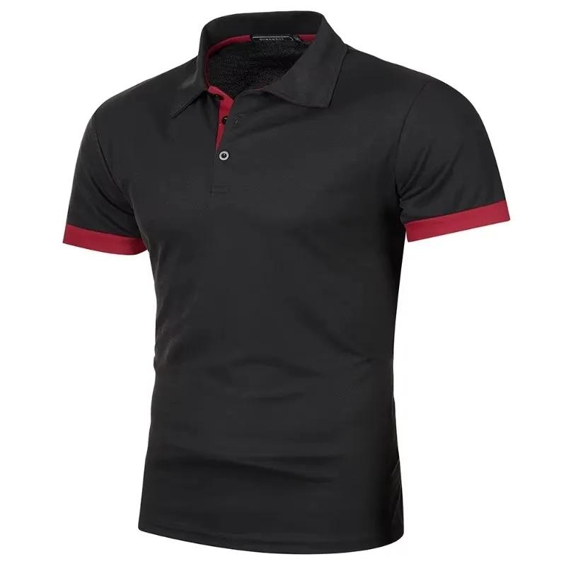 Polo d'été à manches courtes pour hommes, t-shirt de Sport, séchage rapide, athlétique, entraînement