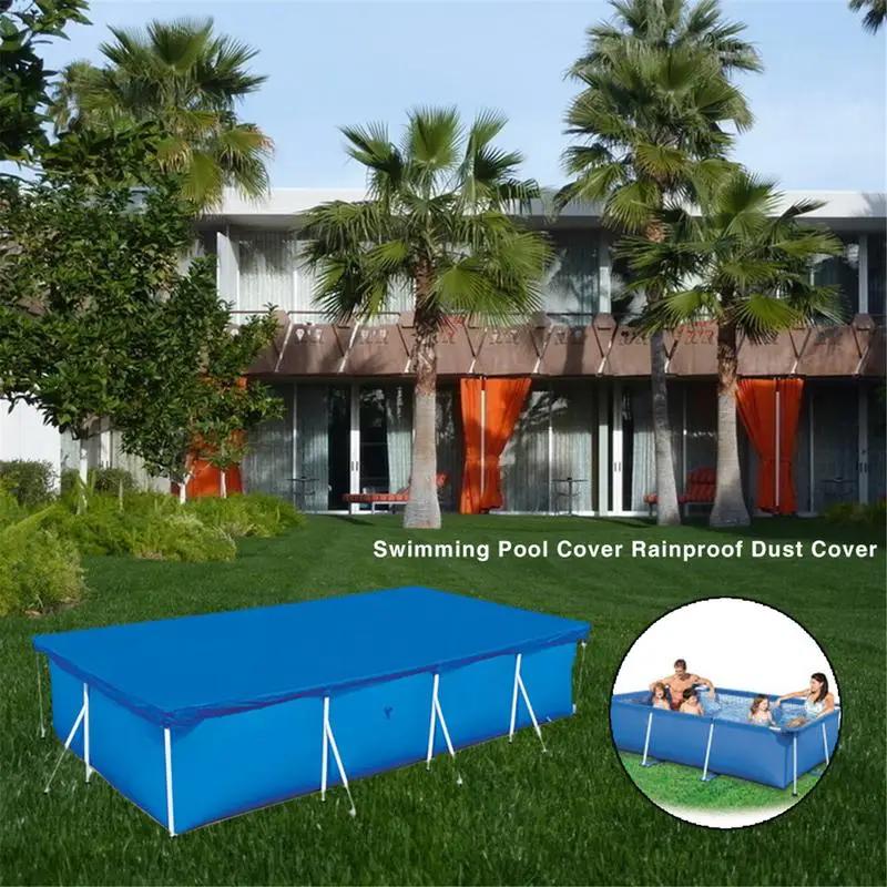 Couverture de piscine en tissu, cadre de piscine pour jardin, couverture de baignoire, anti-pluie, a
