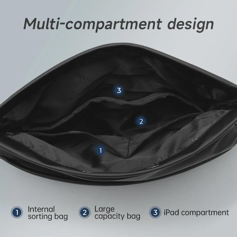 Septwolves haute qualité boucle magnétique mince sac de messager hommes à la mode décontracté en cui