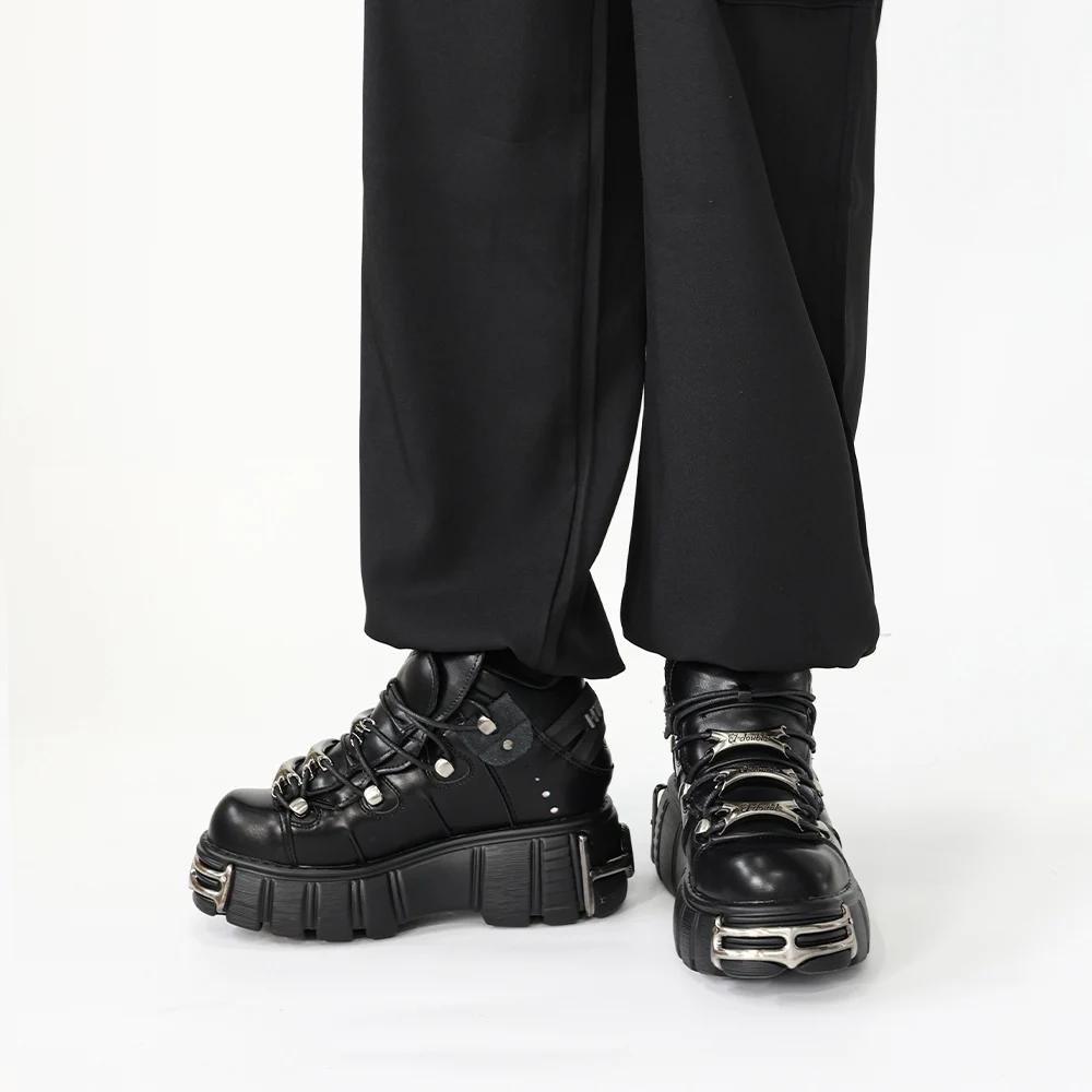 Chaussures à lacets pour femmes, nouveau Style Punk, hauteur du talon de 6CM, chaussures à plateform