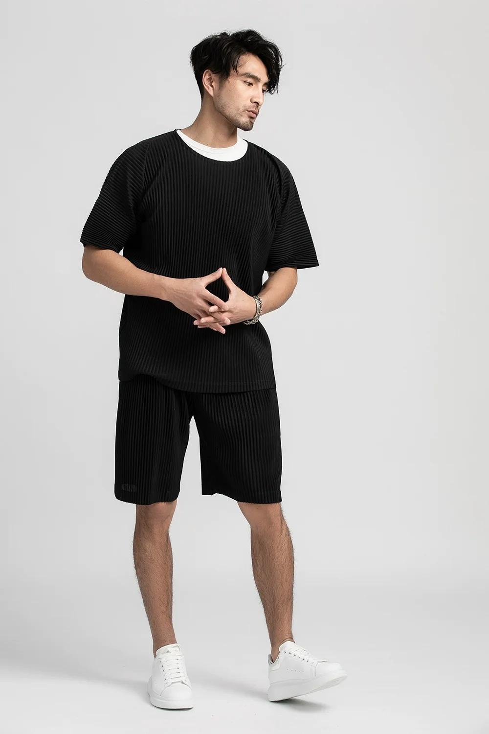 Miyake short plissé pour hommes vêtements Shorts décontractés amples vêtements d'été pour hommes Sho