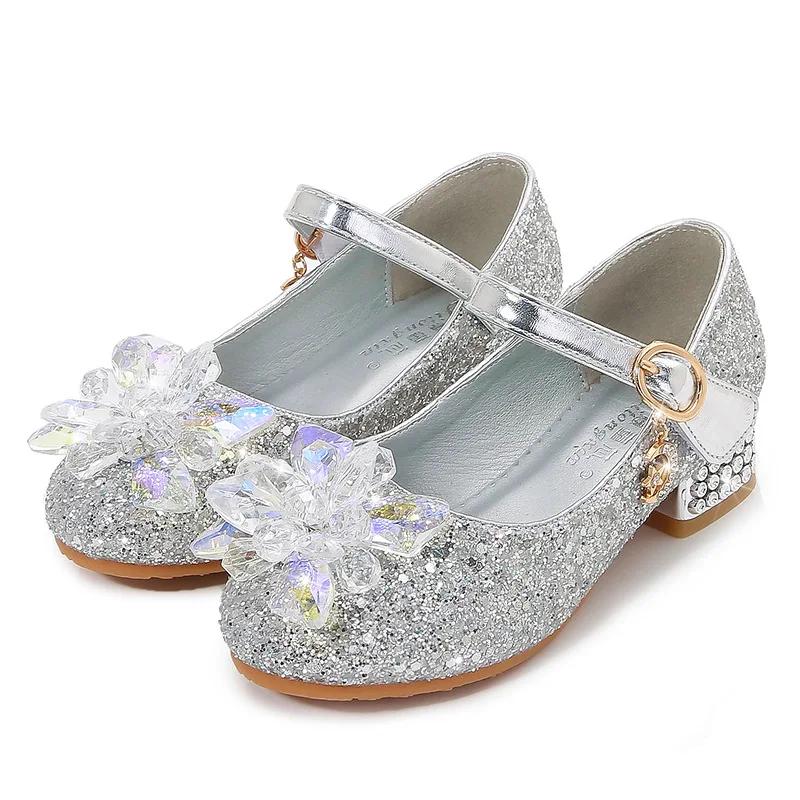 Chaussures pour enfants à fleurs plage princesse fille chaussures pour enfants paillettes chaussures