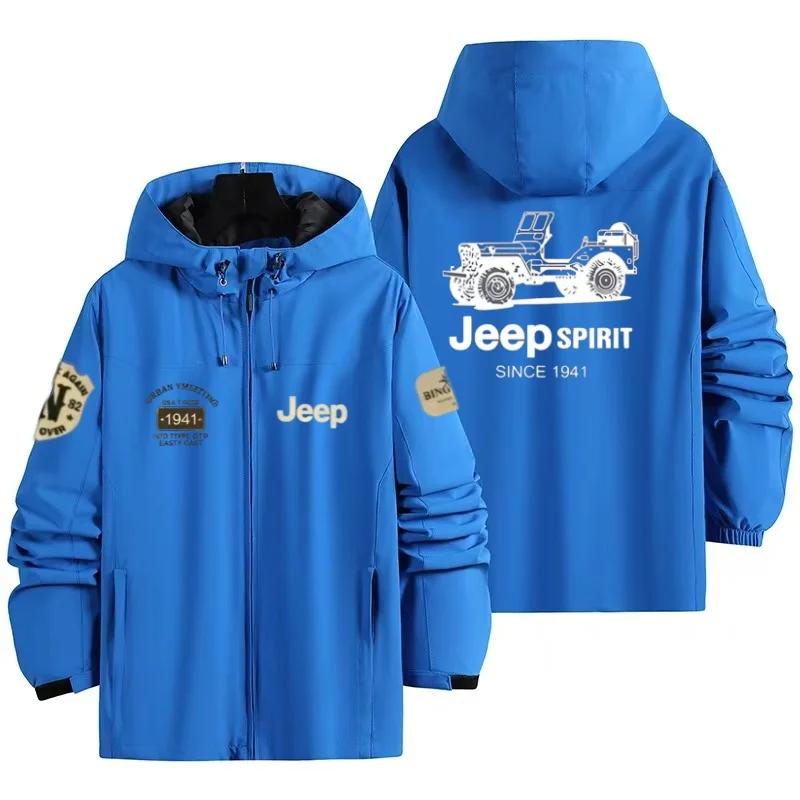 Veste coupe-vent à capuche de haute qualité Jeep 2026, imperméable et résistante au vent, idéale pou