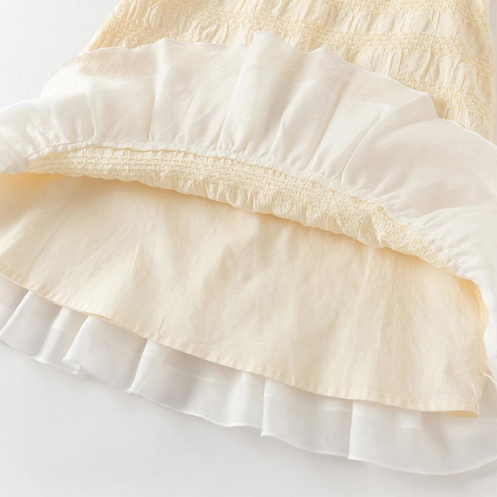 Robes de princesse d'été pour filles Dave Bella, 7-13 ans, robe de fête à manches courtes pour enfan