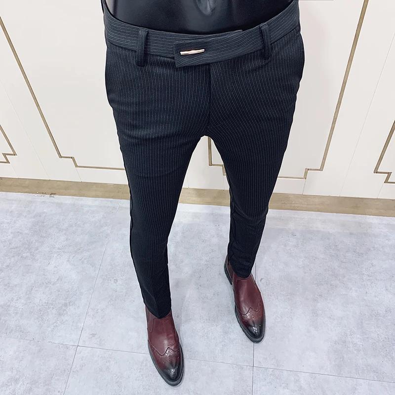 2025 printemps et été nouveaux hommes décontracté affaires robe pantalon mode sociale solide fête de