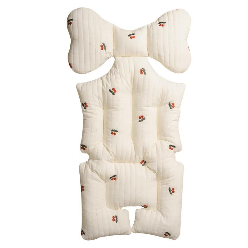Coussins de siège de poussette pour bébé, chauds, en coton épais, pour enfant, universels, quatre sa