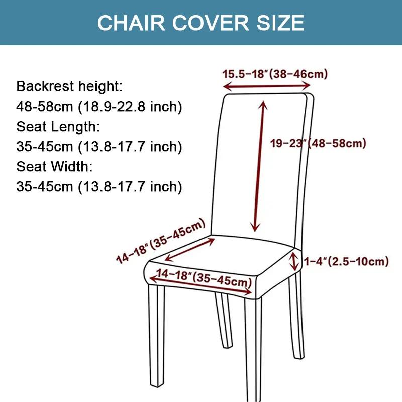 Housse de chaise Jacquard imperméable, extensible, protection de chaise de salle à manger, pour cuis