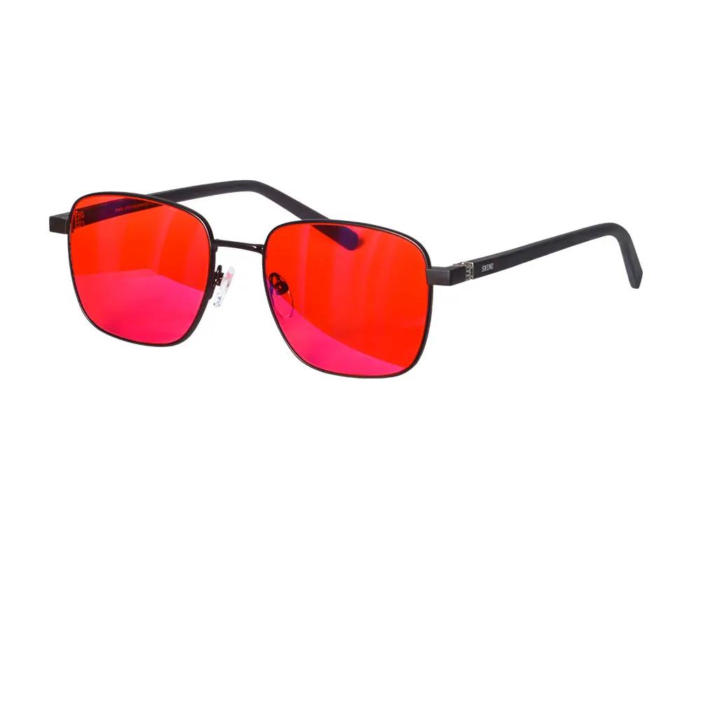 SHINU lunettes hommes femmes lunettes de lumière bleue lunettes de jeu sur ordinateur rouge/Orange/l
