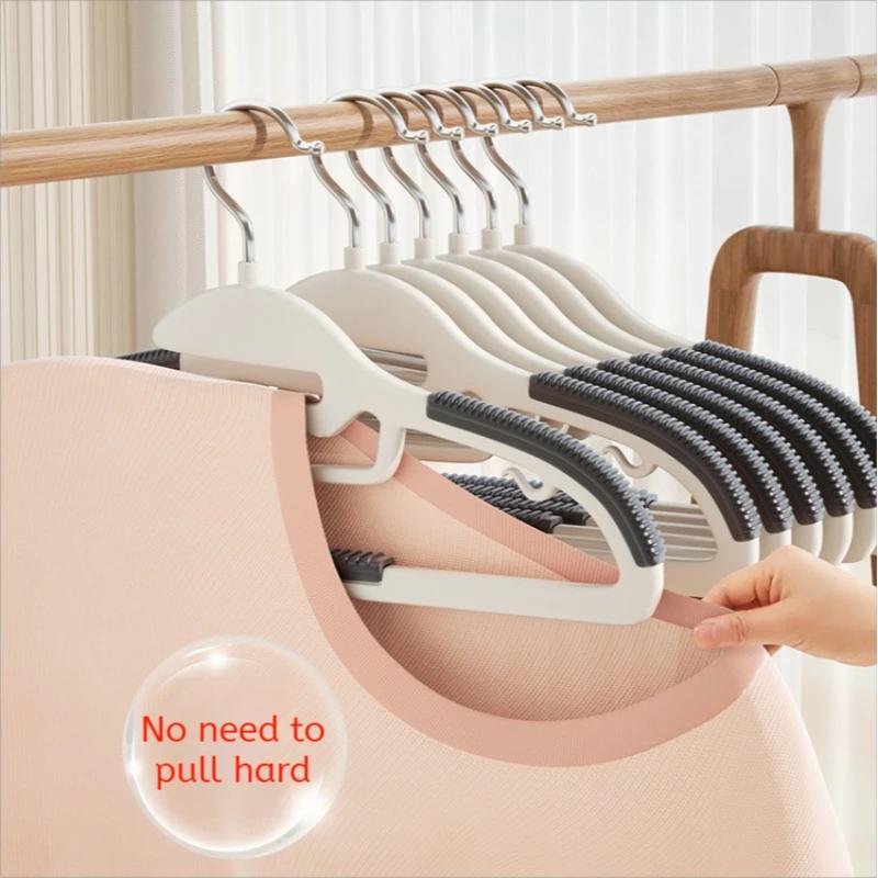 Cintre domestique multifonctionnel noir/Orange/gris, 10 pièces, humide et sec, adapté aux vêtements 