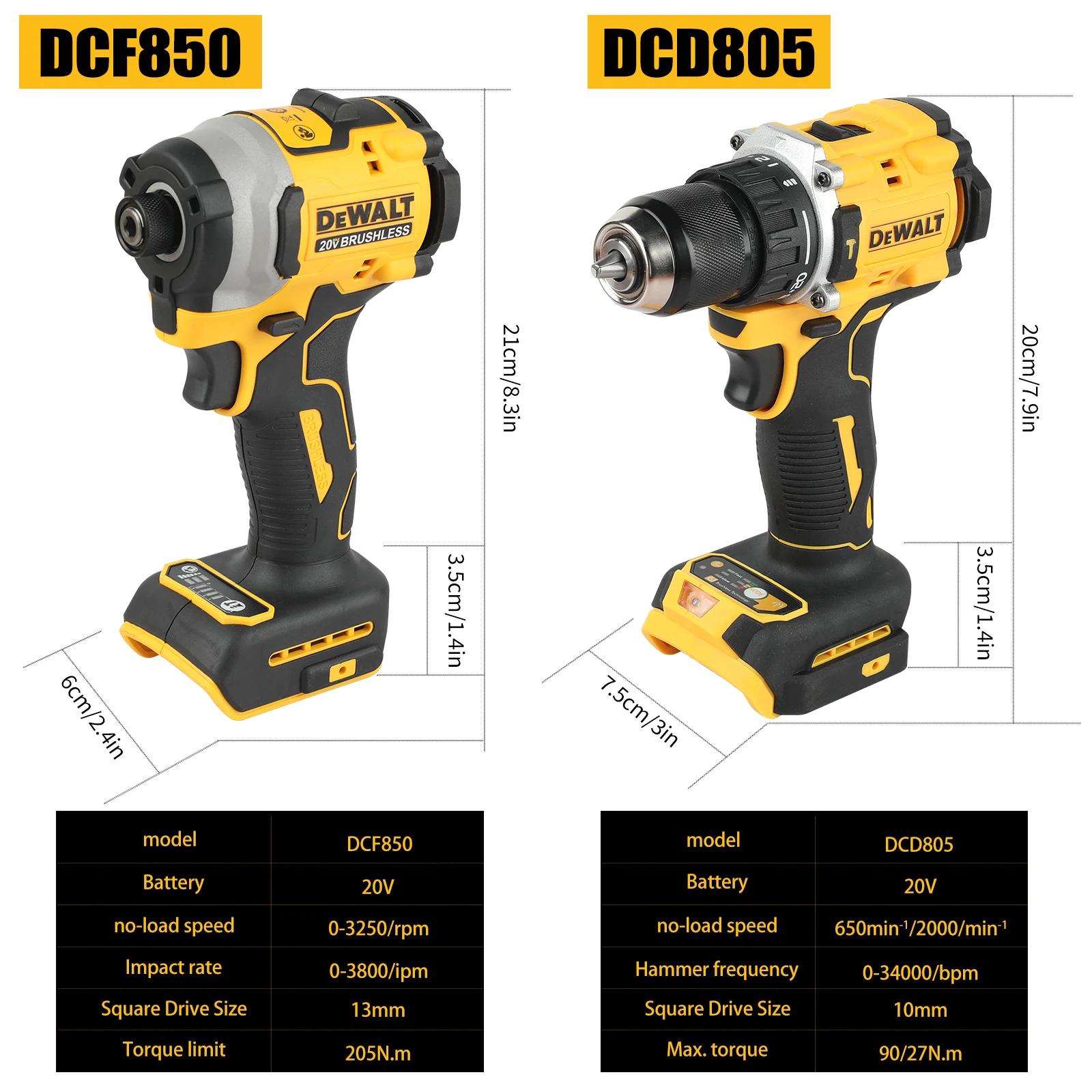 DeWalt – tournevis à moteur sans balais au Lithium, tournevis électrique, perceuse à main électrique
