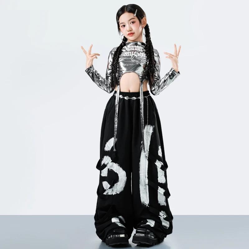 Costume de danse hip-hop de style streetwear coréen Y2K pour filles, tenue de rappeur jazz tendance,