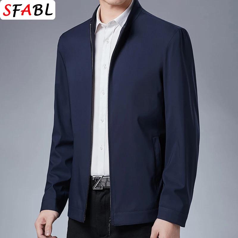 Veste pour homme de qualité solide, blazer décontracté de luxe pour homme, veste à fermeture éclair,