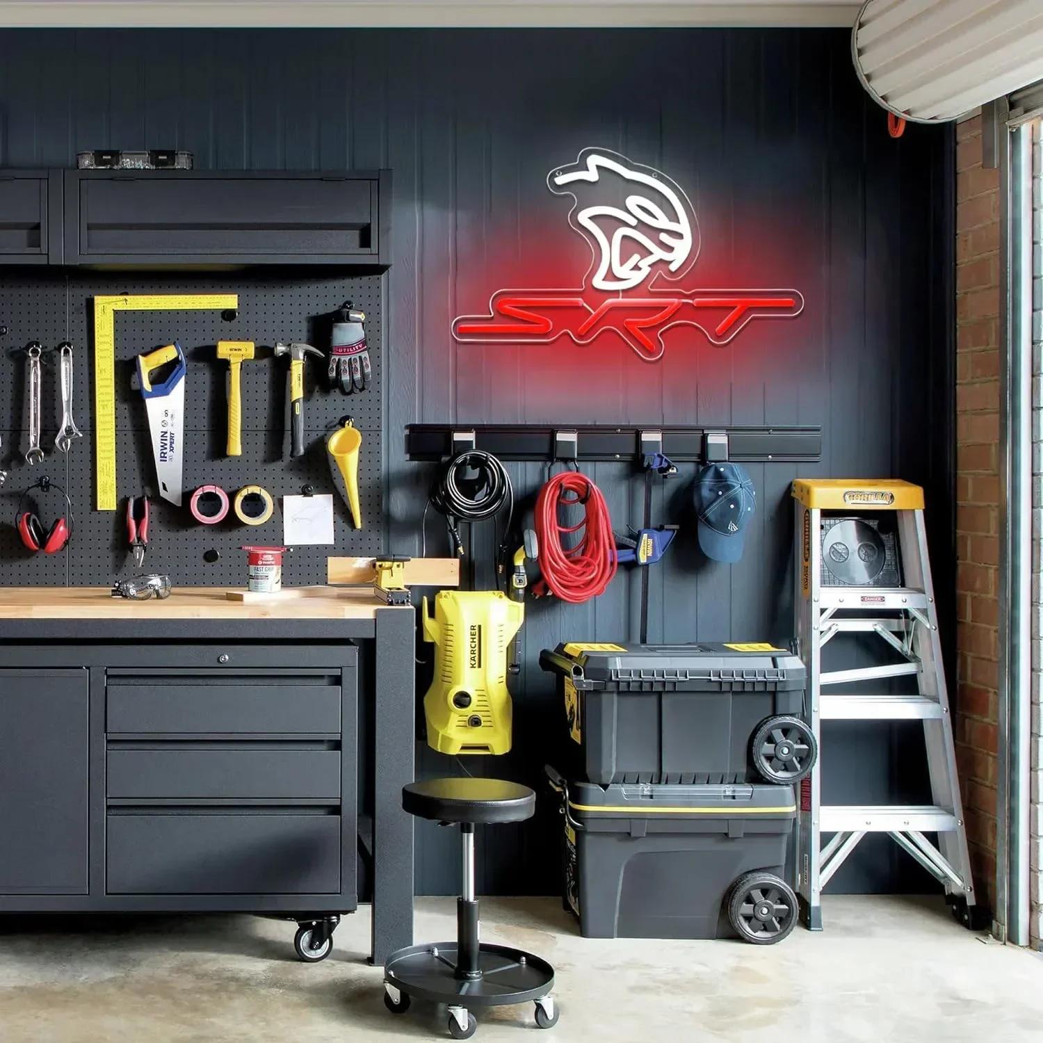 SRT Service de voiture enseignes au néon LED enseigne lumineuse enseignes au néon voiture Refit Gara
