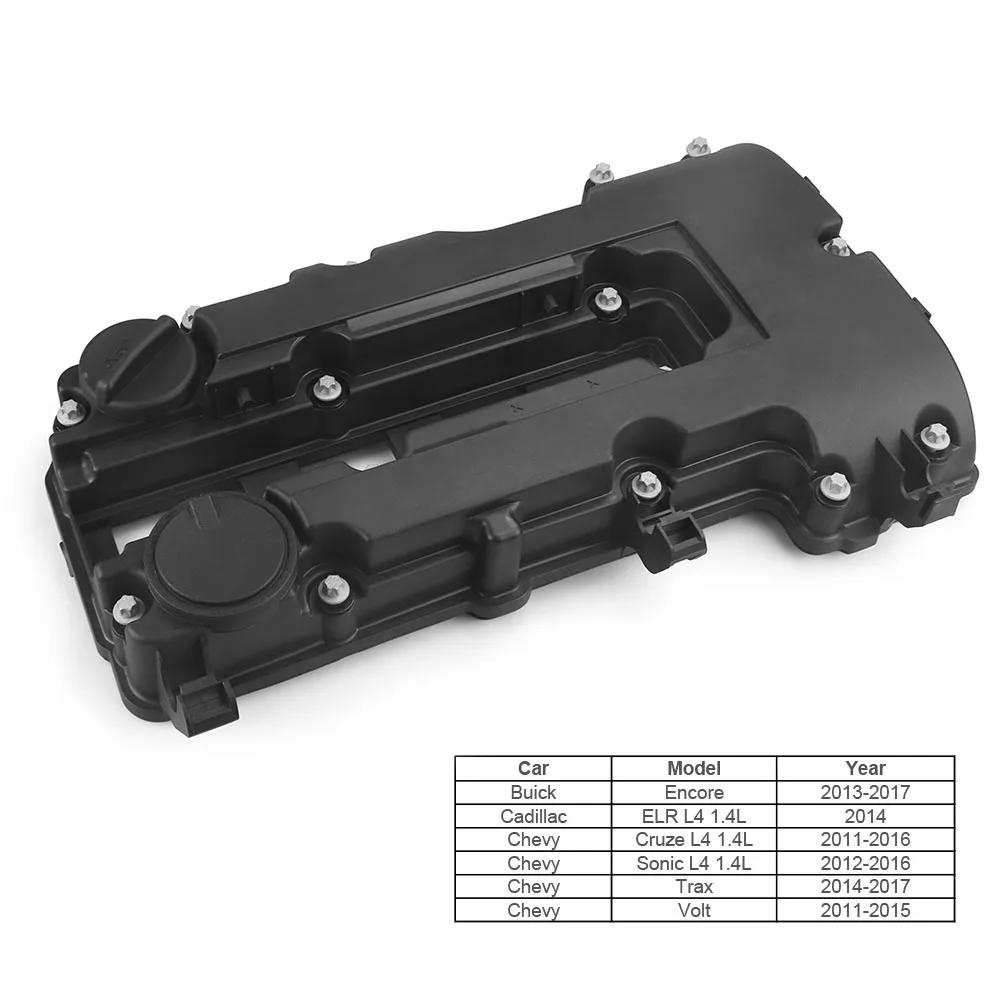 Boulons et joint noirs de couvercle de soupape de moteur d'arbre à cames pour Chevy pour Cruze pour 