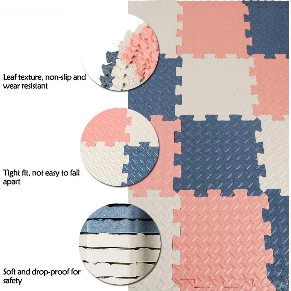Tapis de jeu pour bébé épais de 2.5cm, antidérapant, résistant aux chutes, réutilisable, pour enfant