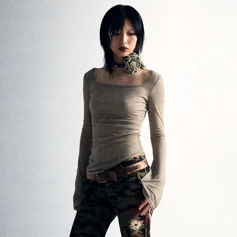 Karrcat-T-shirt Punk Irrégulier Gothique Y2k, Streetwear, Esthétique Grunge avec Espèce Y-Vintage, T