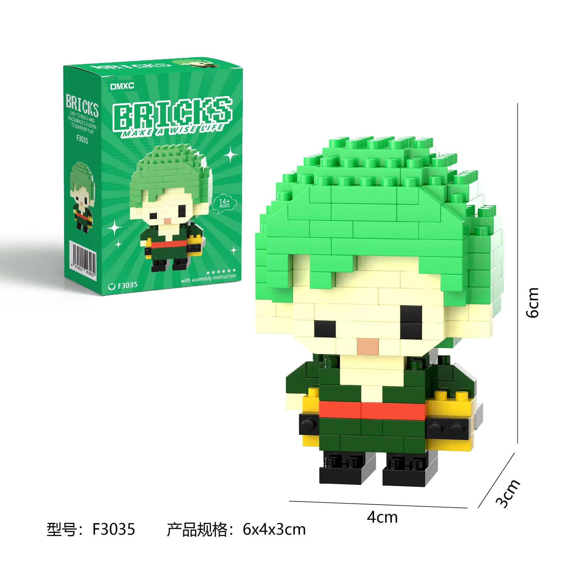One Piaca blocs de construction Luffy Zoro blocs de construction figurines d'action Anime Nami Usopp