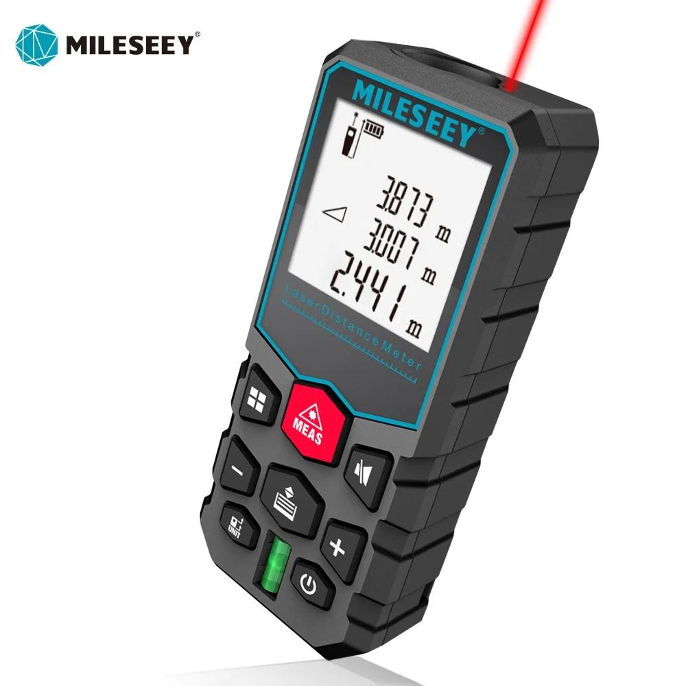 Mètre ruban laser MILESEEY X5, 40M 50M 60M 80M 100M 120M Télémètre laser