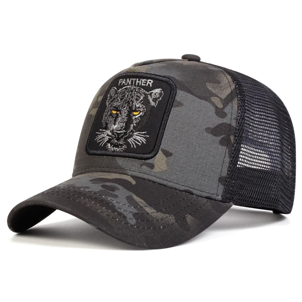Casquettes de Baseball unisexes avec broderie PANTHER, chapeaux décontractés réglables pour l'extéri