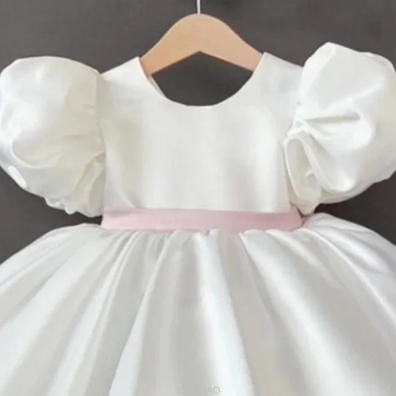 Robe de mariage pour filles, vêtements de princesse pour enfants, Costume de mariage à fleurs, tenue
