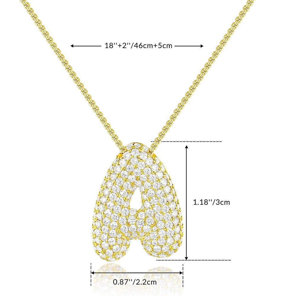 Collier avec initiale en zircon CZ scintillant pour femme, chaîne en forme de boîte, plaqué or, pend
