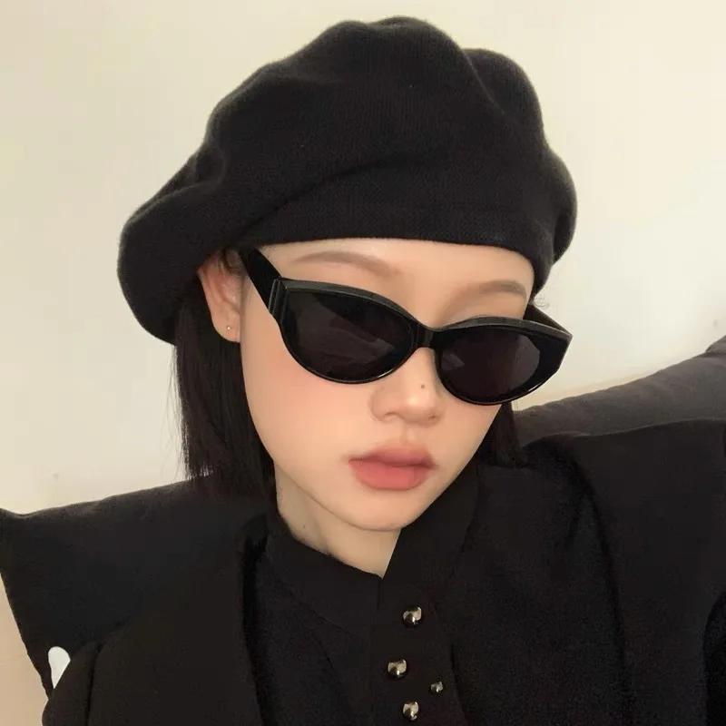 Nouveauté lunettes de soleil œil de chat femmes lunettes ovales marque Vintage elliptique carré lune
