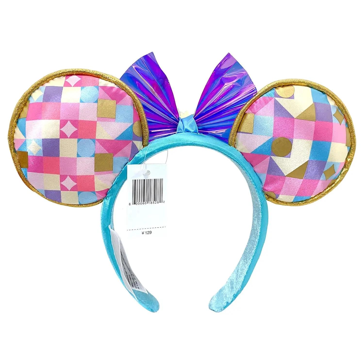 Bandeaux d'oreille Mickey Mouse pour Halloween, bandeaux de soleil colorés, accessoires de cheveux p