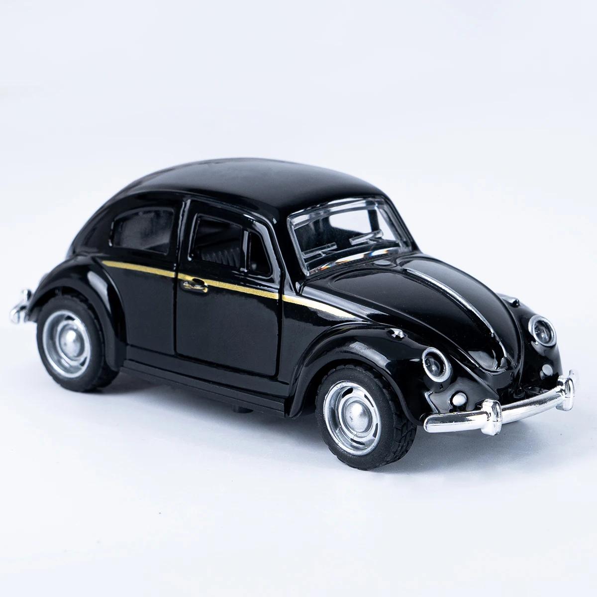 Classique 1: 36 tour alliage Double porte rétro coccinelle voitures modèle garçons et enfants jouets