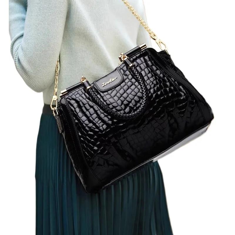 Zwing LER-Sac à main en peau de vache véritable pour femme, fait à la main, doux, à la mode, bon mar