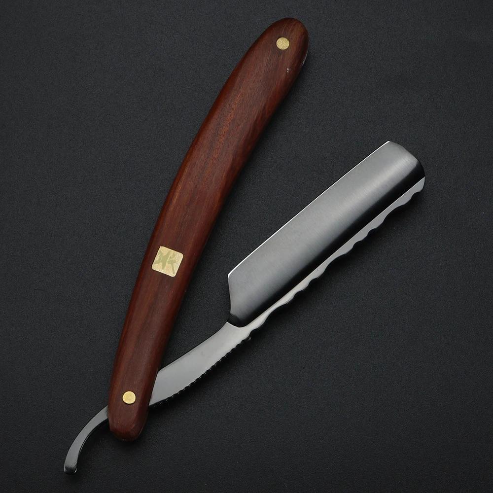 XUANFENG rasoir traditionnel à l'ancienne couteau de rasage manuel 9cr18 couteau de rasage en acier 